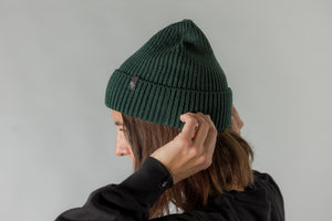 Crew Beanie, Dark Green